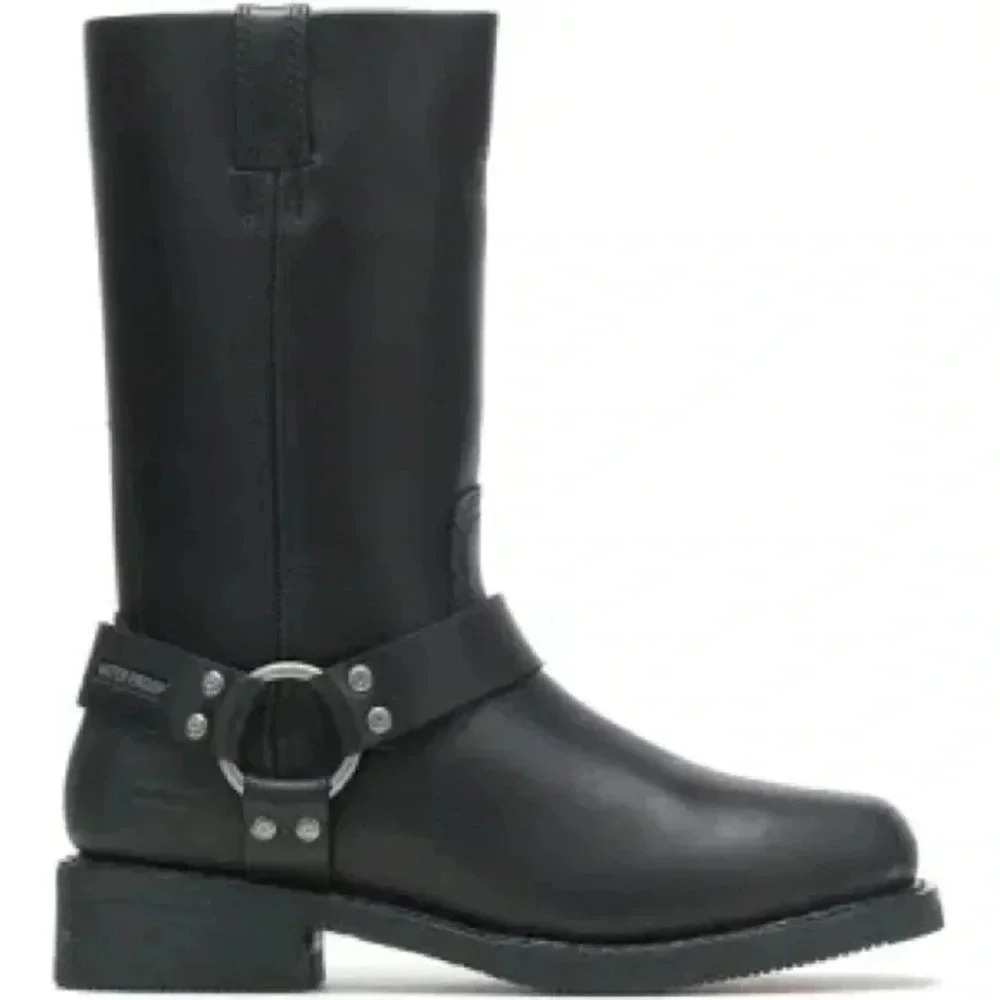 Men’s Harley-Davidson Hustin leather waterproof motorcycle boots size 10.5